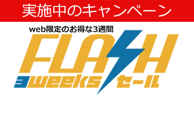 web限定FLASH 3weeksセール
